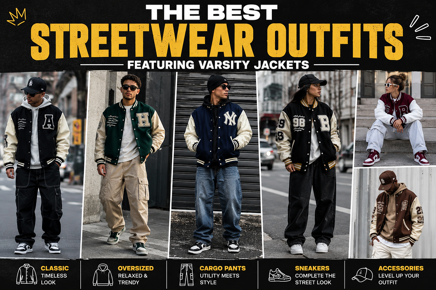 The Best Streetwear Outfits Featuring Varsity Jackets