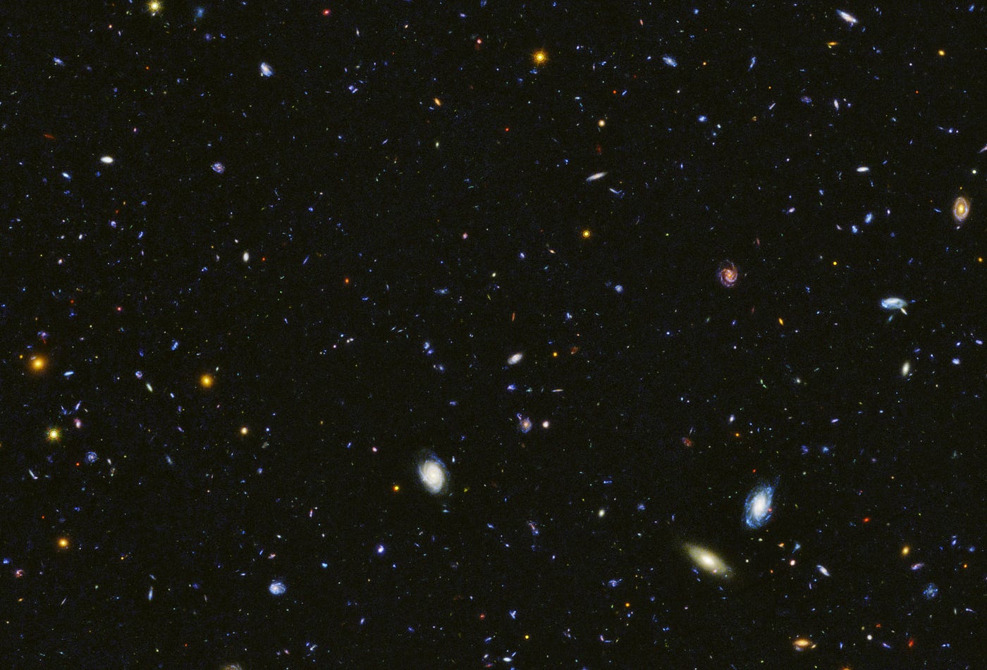 Una porzione del campo GOODS-South (NASA, ESA, P. Oesch, M. Montes)