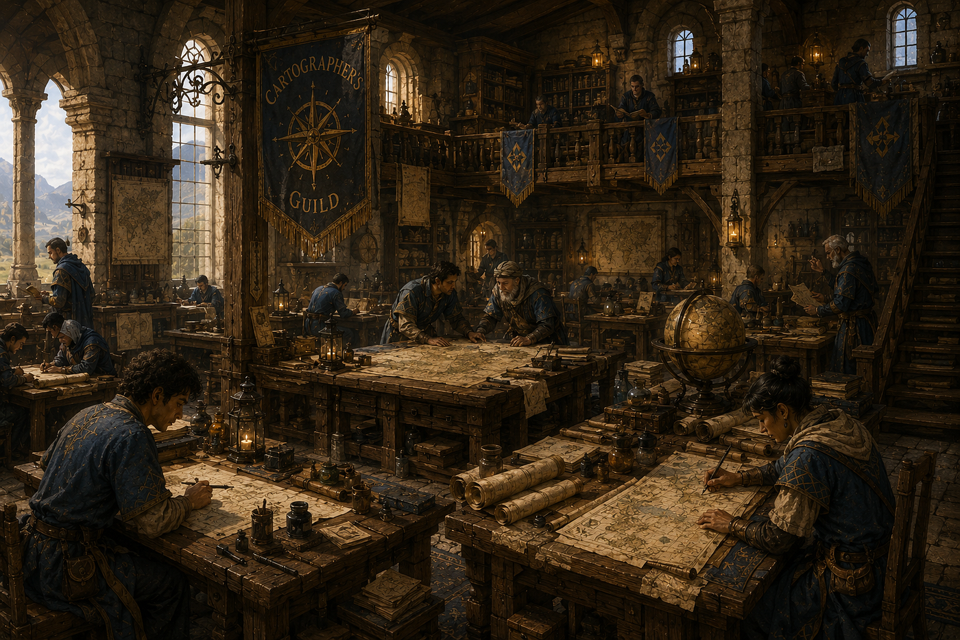 Designing a Cartographer’s Guild for My Sandbox RPG