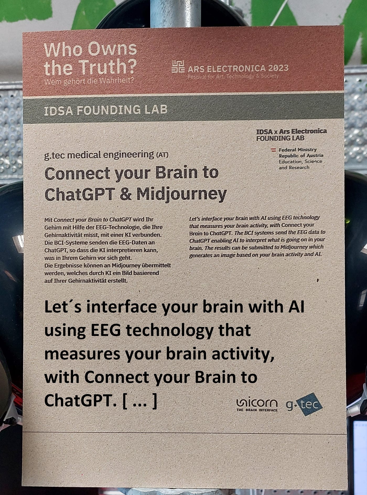 ChatGPT & g.tec: My Brainwaves, My Art