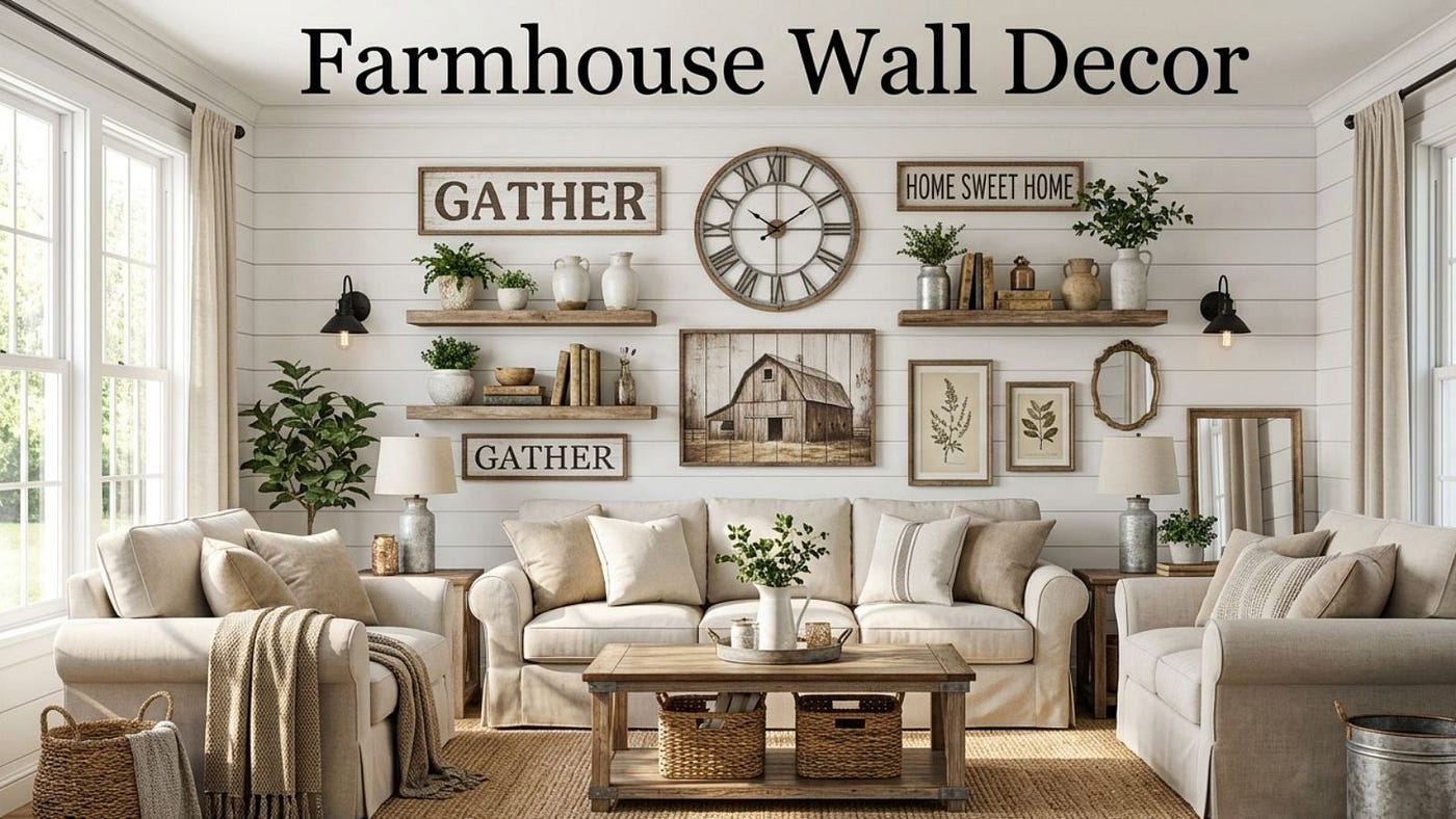 Transform Your Home with Farmhouse Wall Decor: Timeless Rustic Charm