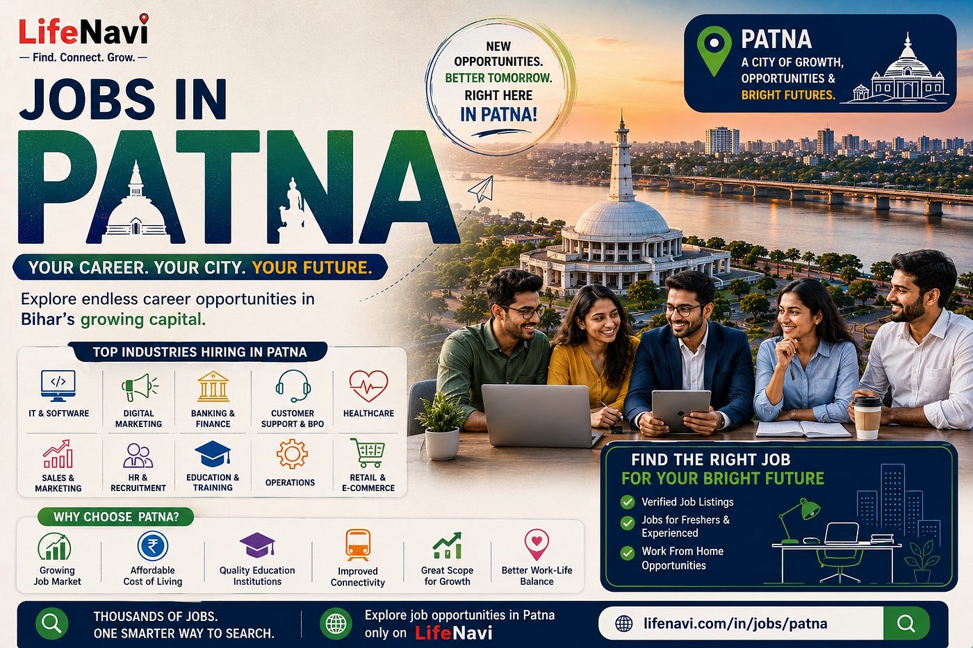 Jobs in Patna: Find Great Career Opportunities in Bihar’s Growing Capital | LifeNavi