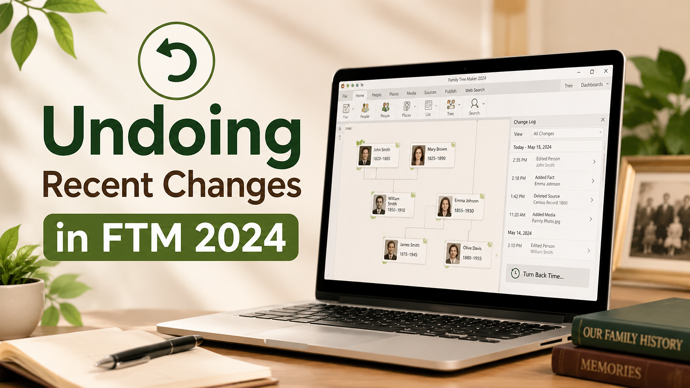 How To Undo Recent Changes In Family Tree Maker 2024