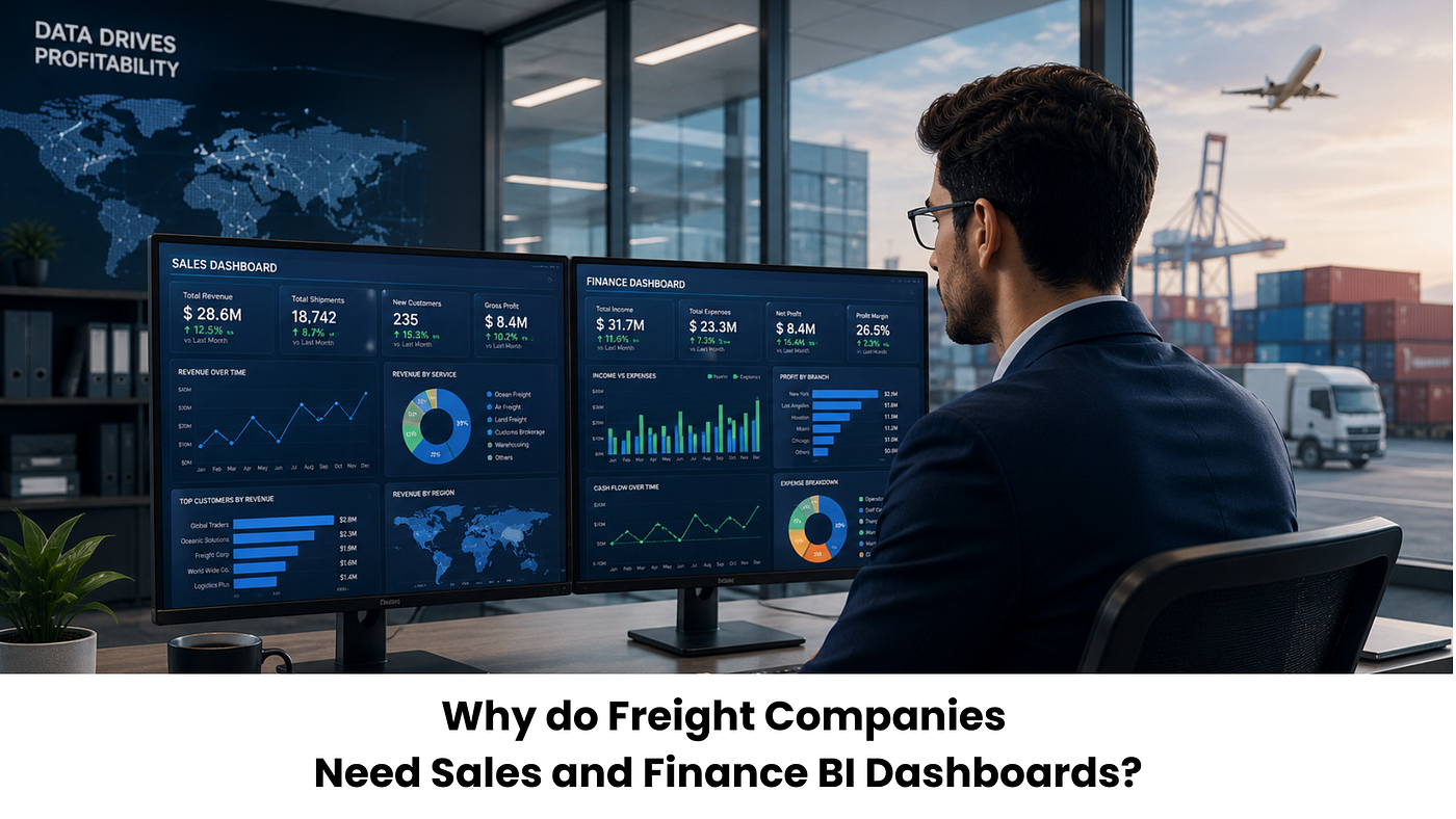 Why do Freight Companies Need Sales and Finance BI Dashboards?