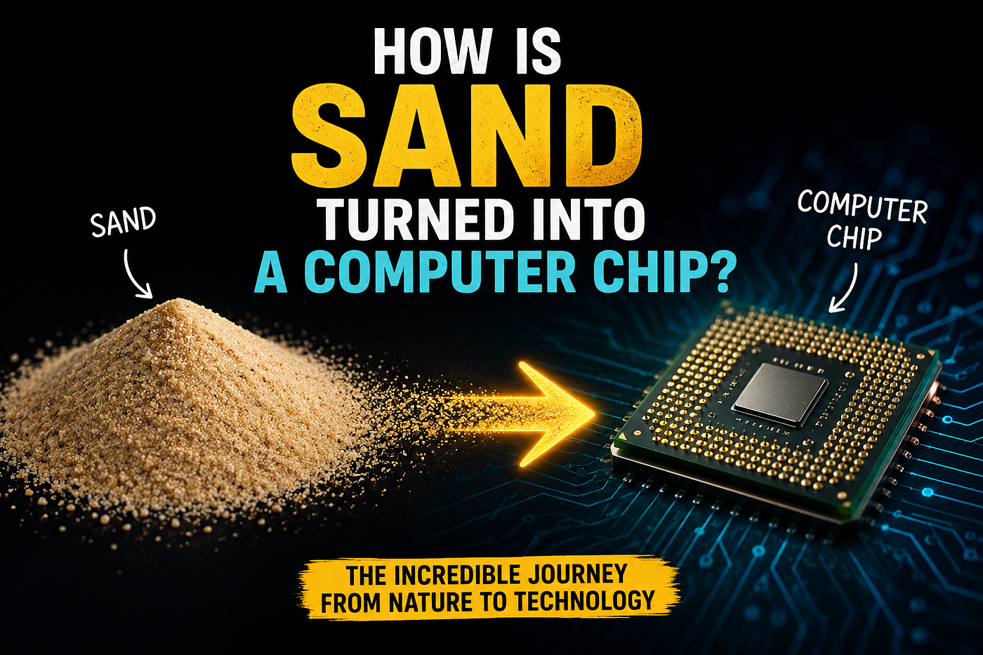 How Is Sand Turned Into a Computer Chip?