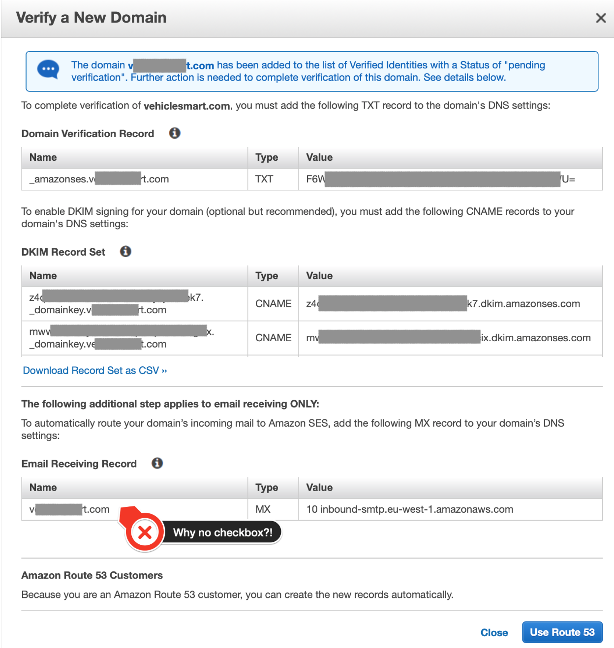 Signing your SES mail with DKIM using PHPMailer and Route 53