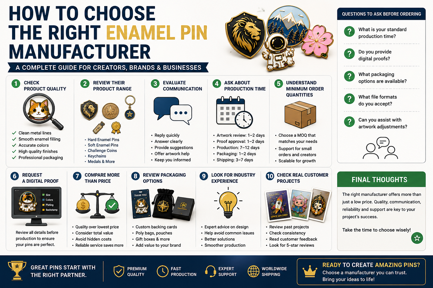 How To Choose The Right Enamel Pin Manufacturer