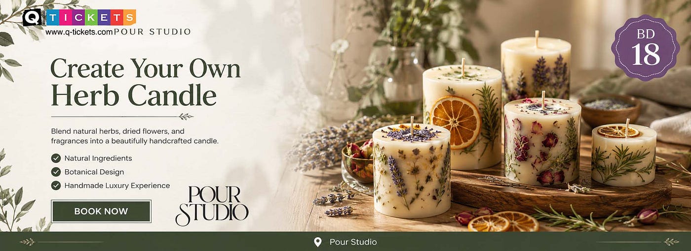 Herb Candle by Pour Studio: Craft Your Own Elegant Candle