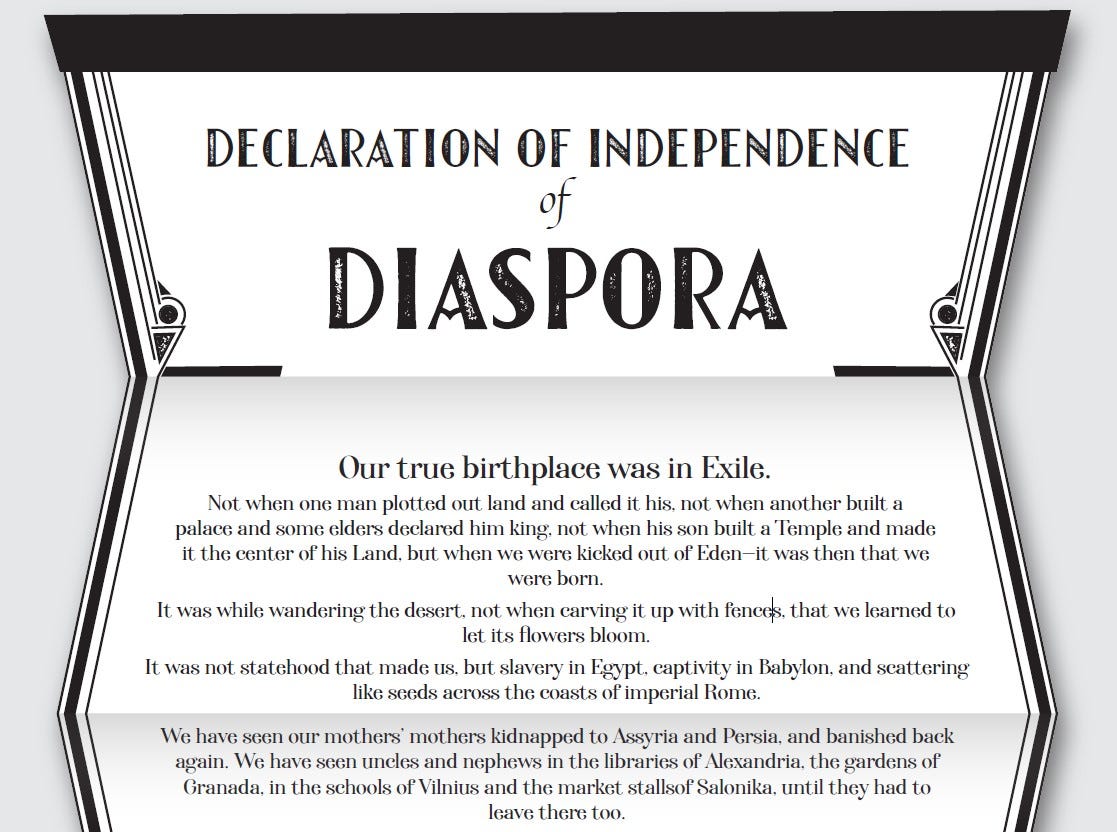 Declaration of Independence of Diaspora | by Joe Grim Feinberg | Medium