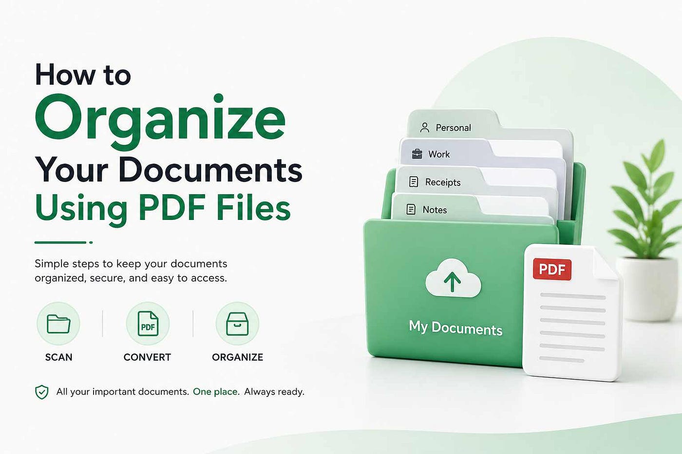How to Organize Your Documents Using PDF Files