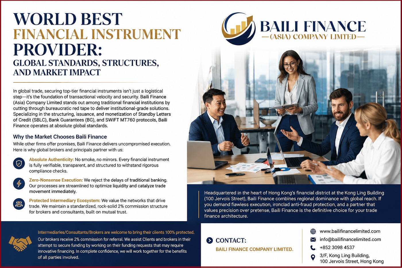 WORLD BEST FINANCIAL INSTRUMENT PROVIDER: GLOBAL STANDARDS, STRUCTURES, AND MARKET IMPACT