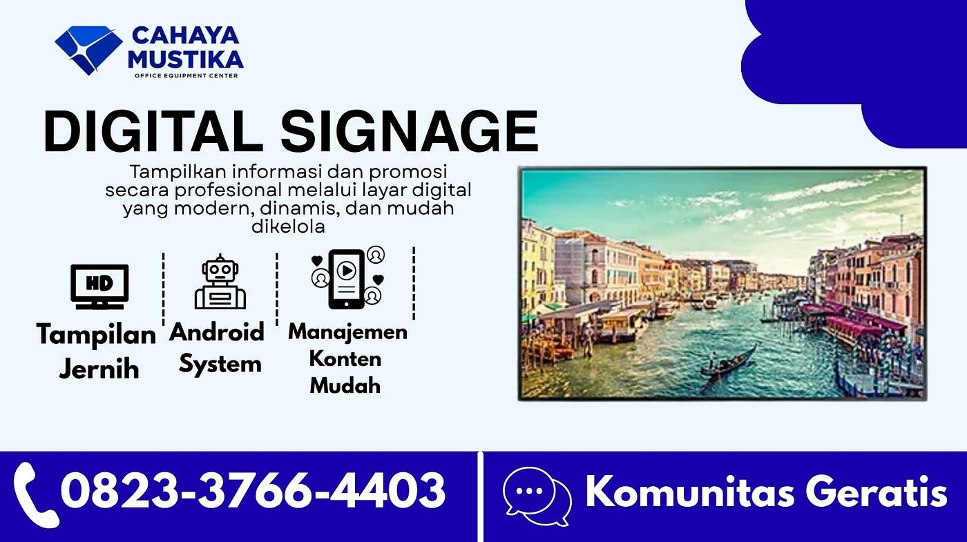 WA 0823–3766–4403, Jual Digital Signage Hikvision Surakarta