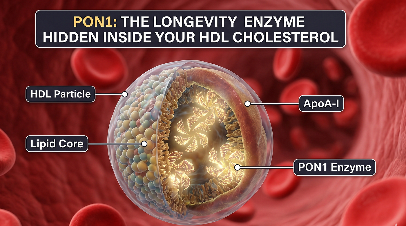 PON1: The Longevity Enzyme Hidden Inside Your HDL Cholesterol