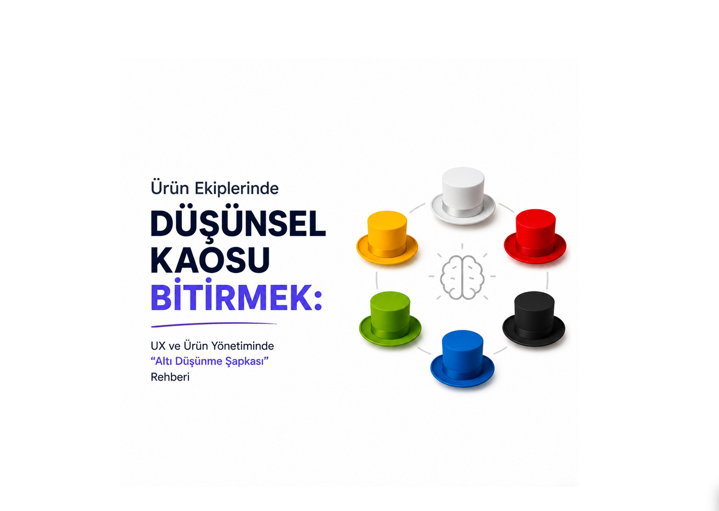 Ürün Ekiplerinde Düşünsel Kaosu Bitirmek: UX ve Ürün Yönetiminde “Altı Düşünme Şapkası” Rehberi