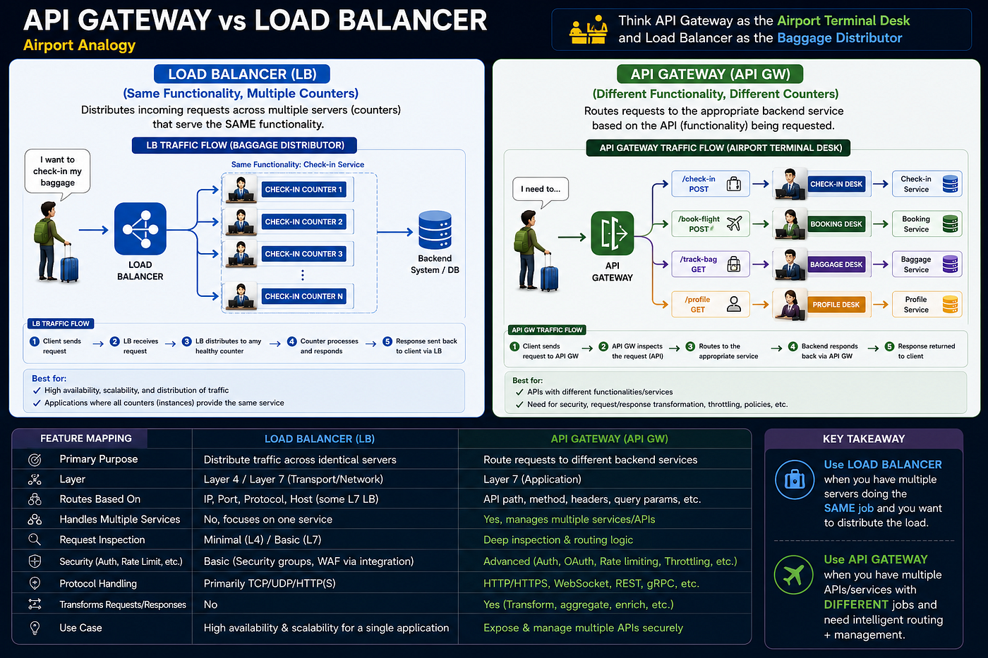 API GATEWAY VS LOAD BALANCER