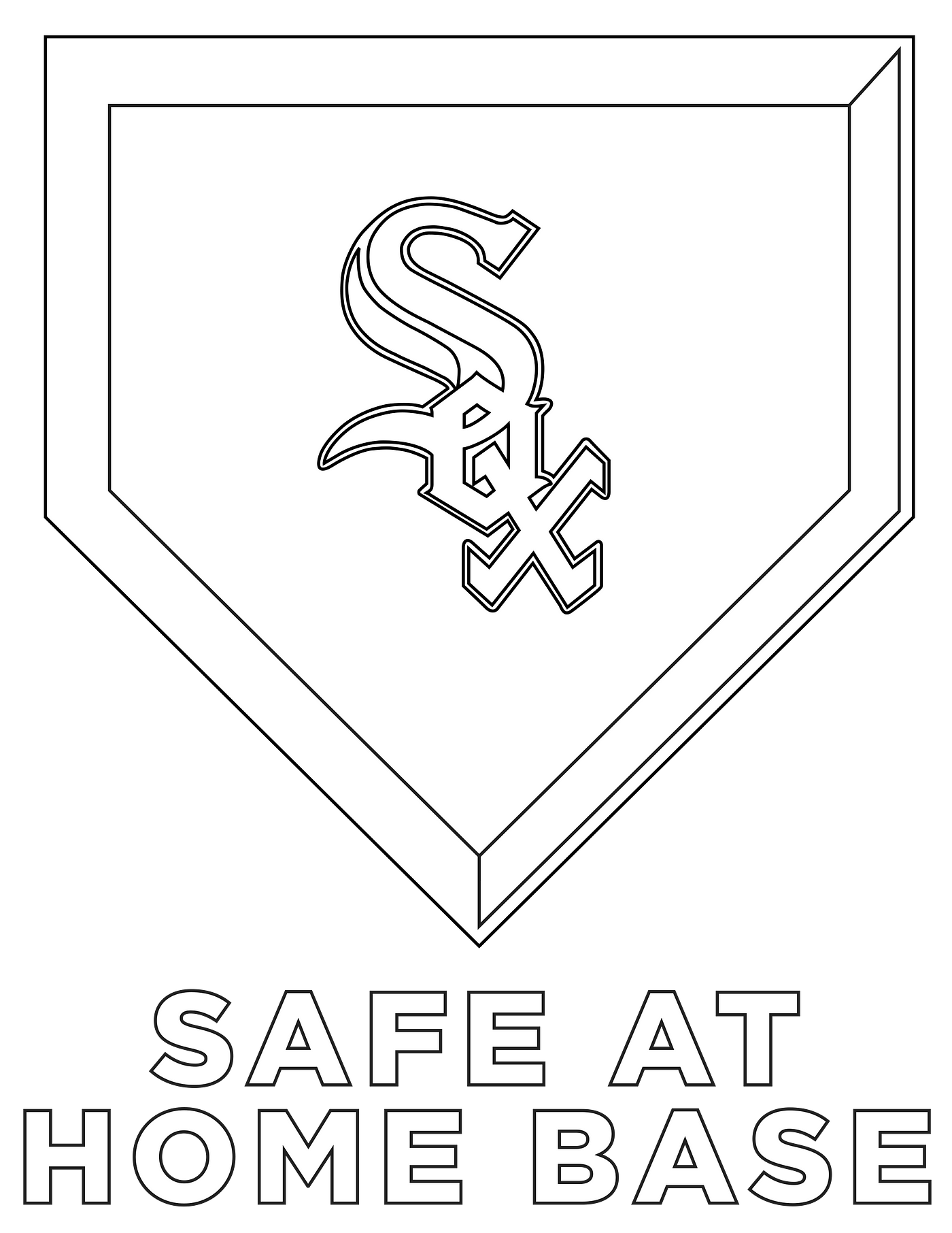 Download Chicago White Sox Emblem In Black Wallpaper