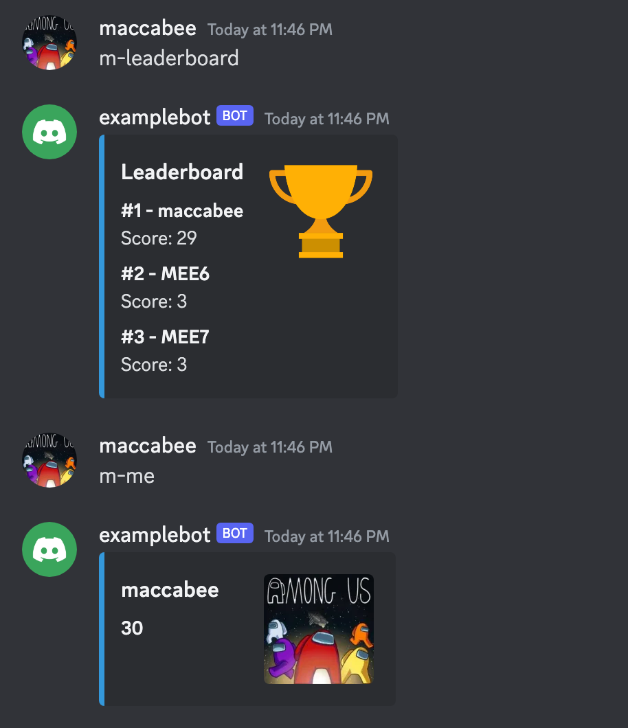 Discord Among Us Bots