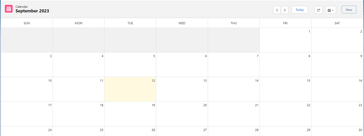 Create a custom calendar in LWC — Part 3 (Event Management) | by Rohit  Tanwani | Medium