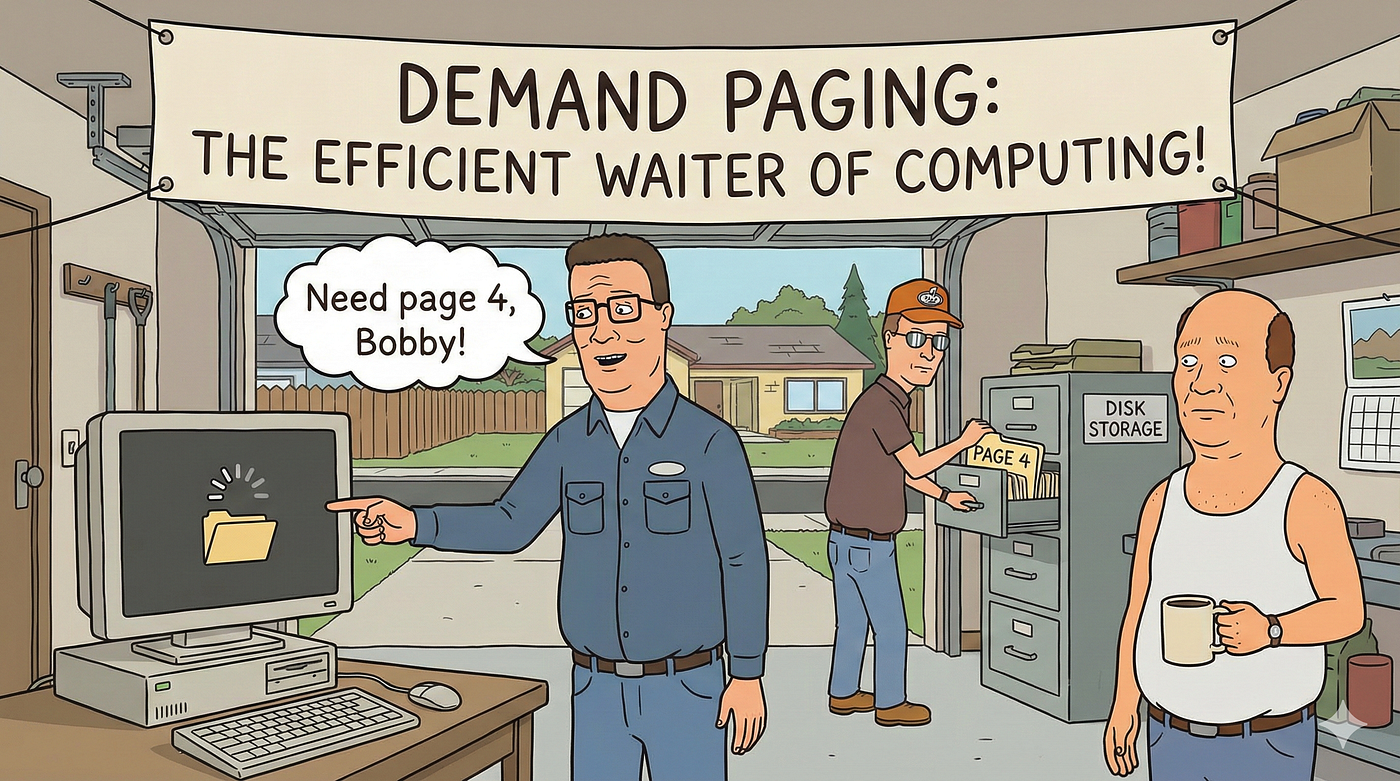 Demand Paging — A busy restaurant!