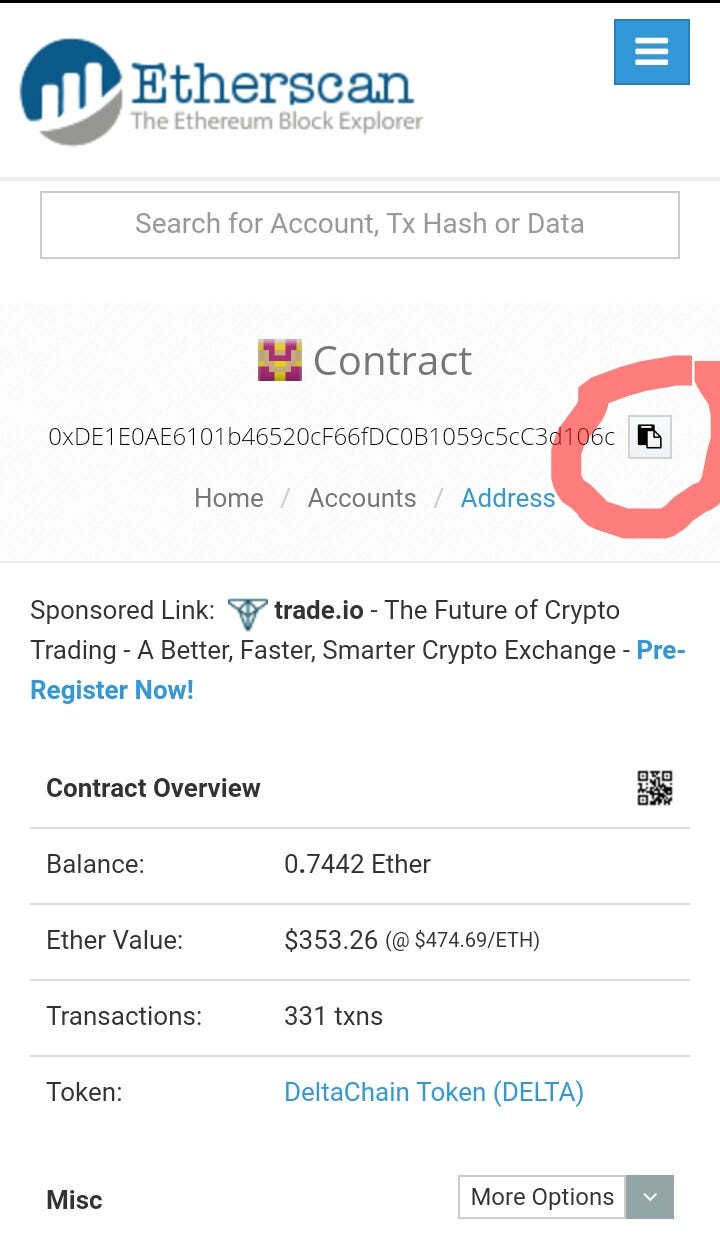 How to use etherscan to check if you got your airdrop and find the info to  make the token show in… | by Bob | Medium