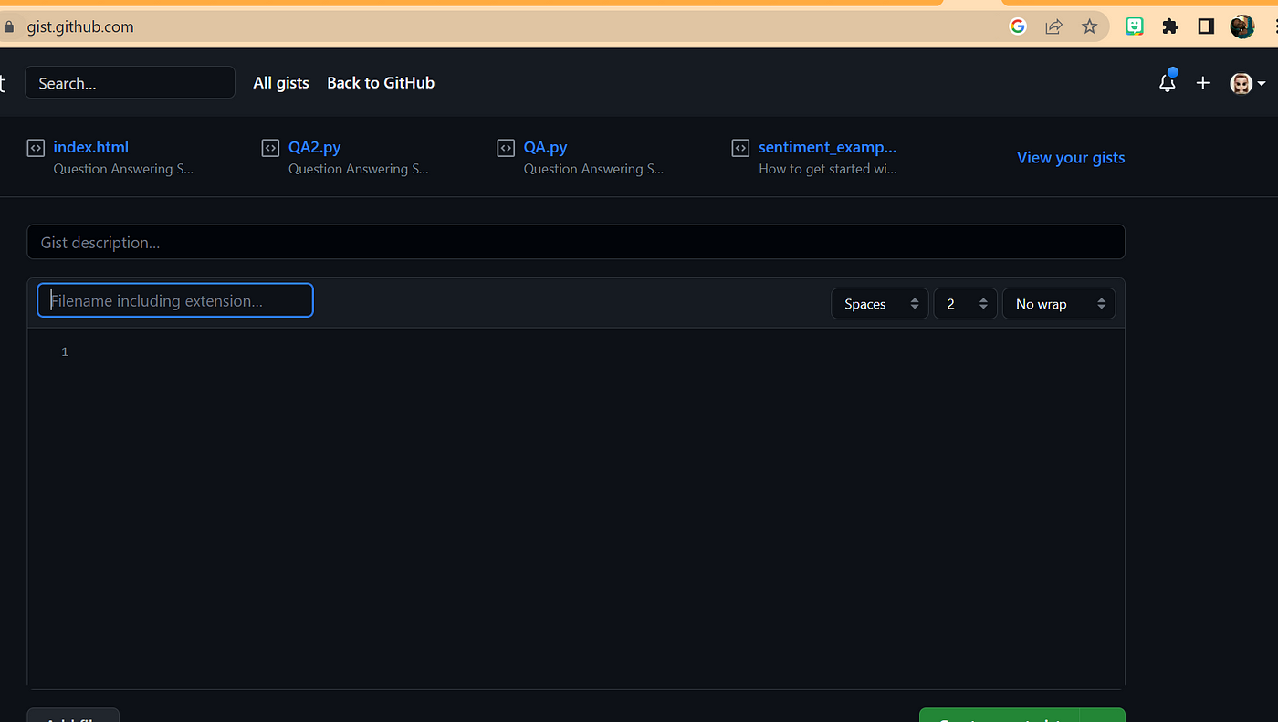 How to Make Beautiful Code Snippets with Github Gist | by Babatope Odunayo  | Python in Plain English