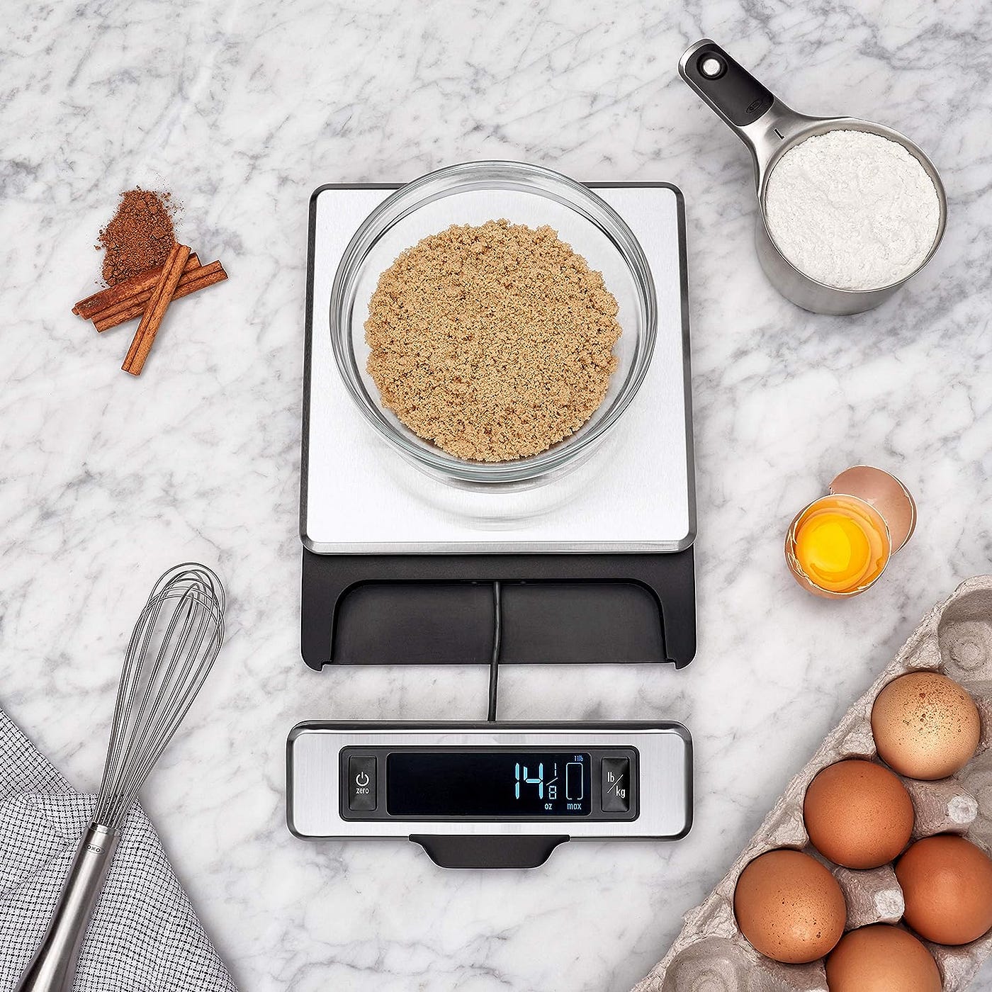 Greater Goods Nutrition Food Scale, Perfect for Weighing Nutritional Meals,  Calculating Food Facts, and Portioning Snacks, Designed in St. Louis
