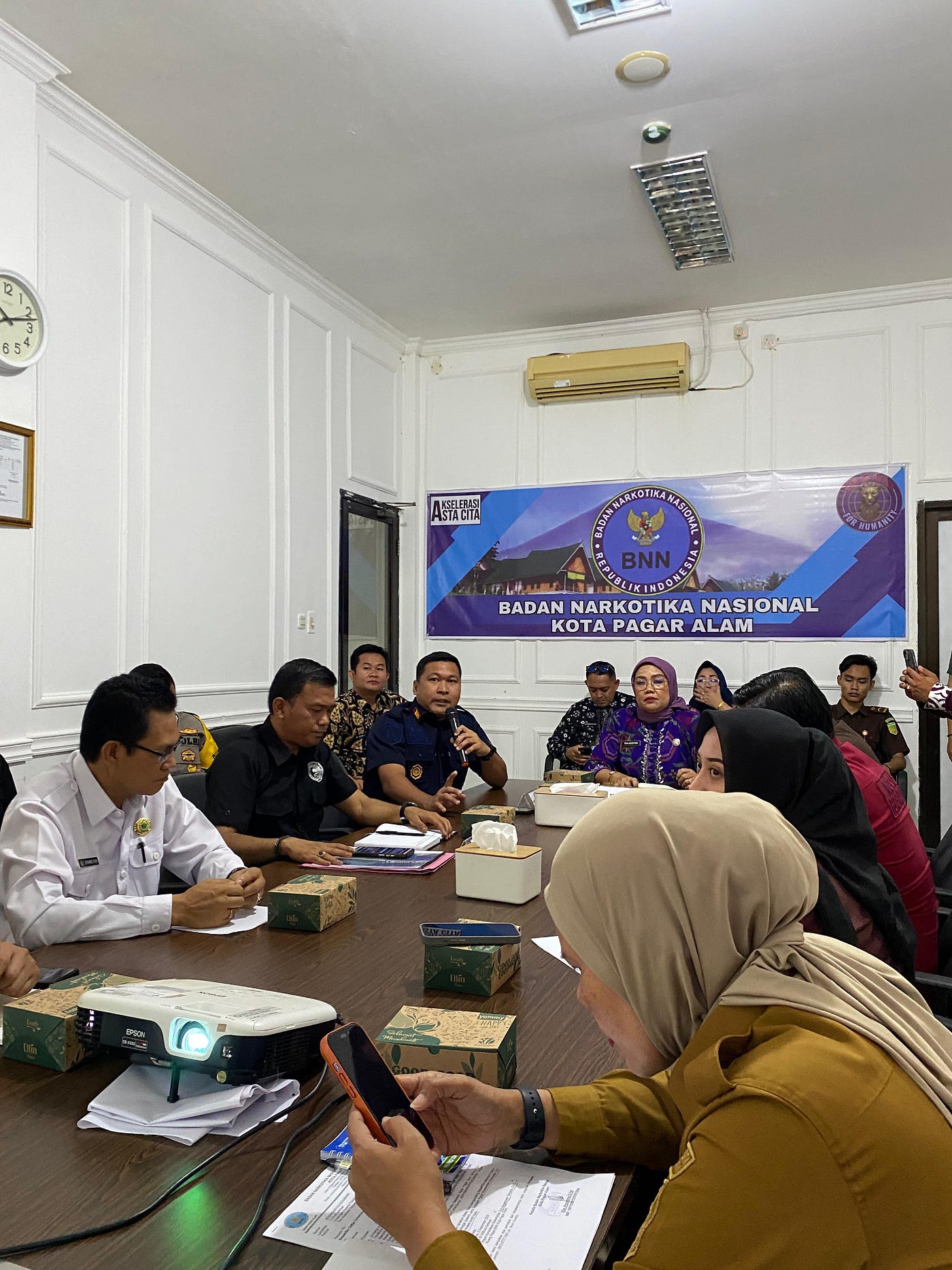 Penguatan Sinergi Penanganan Kasus Narkotika, Lapas Pagar Alam Hadiri Rapat TAT di BNN Kota
