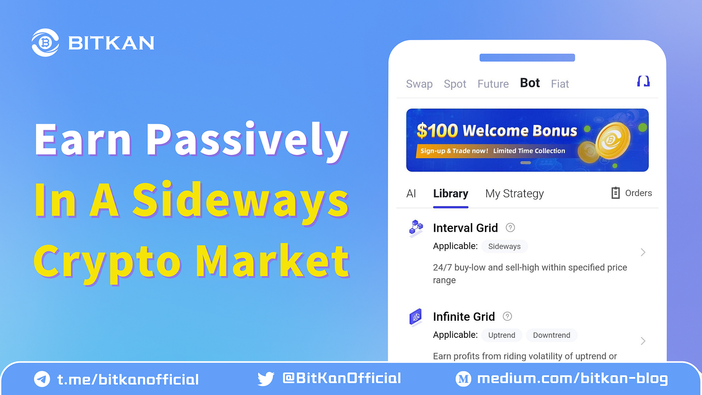 How To Bot Trade Cryptocurrency in a Crypto Sideways Market with BitKan  Interval Grid | by BitKan | BitKan Hub | Medium