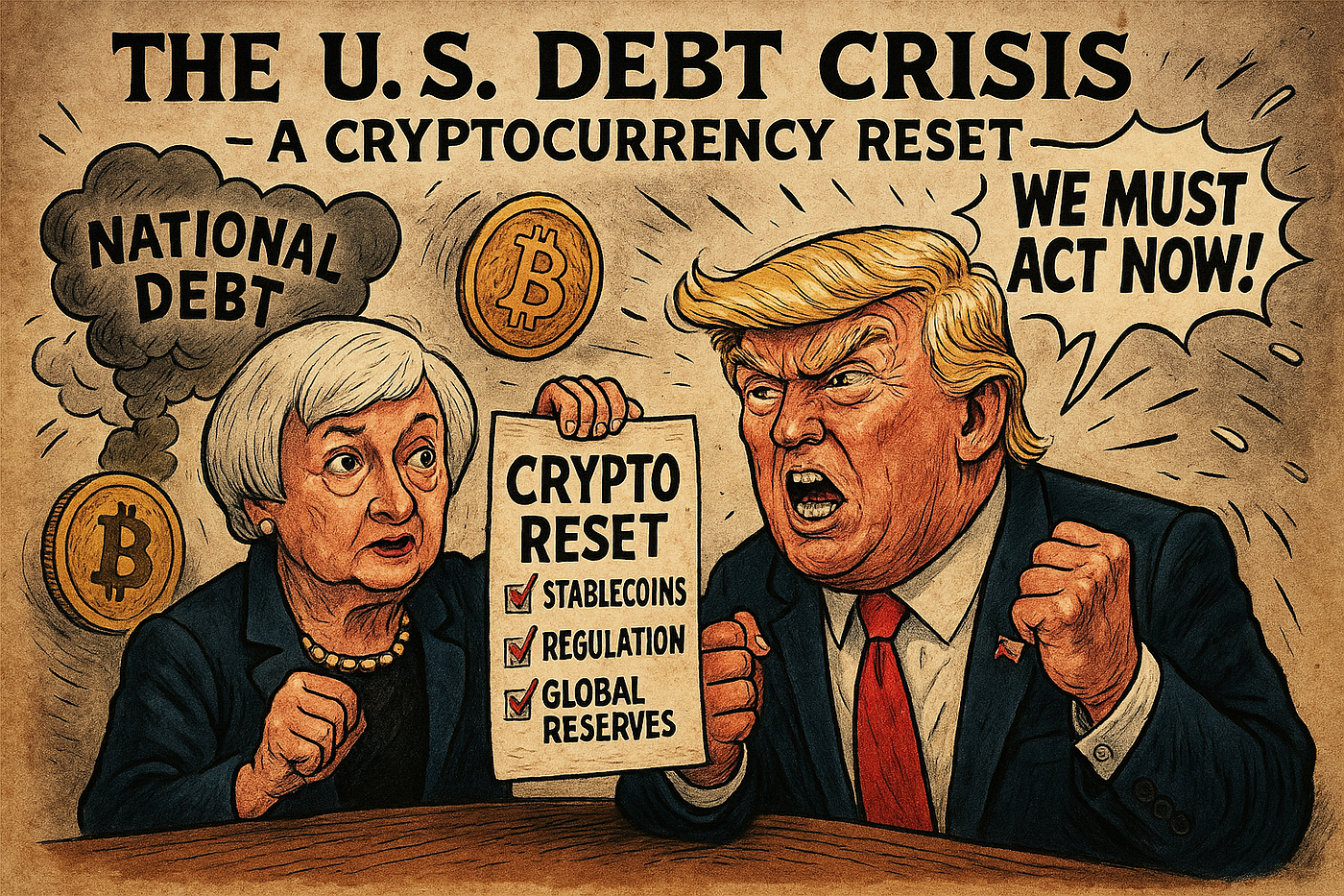 The U.S. Crypto Reset Can Digital Dollars Save a $35 Trillion Debt? | by  Farzand A | Medium