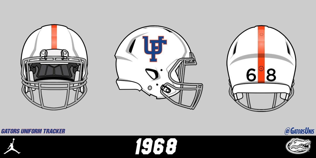 florida football.helmet change Gators Stars and Stripes 2021 White Speed Full Size Replica Football Helmet : Sports & Outdoors field design U of Florida's helmets through