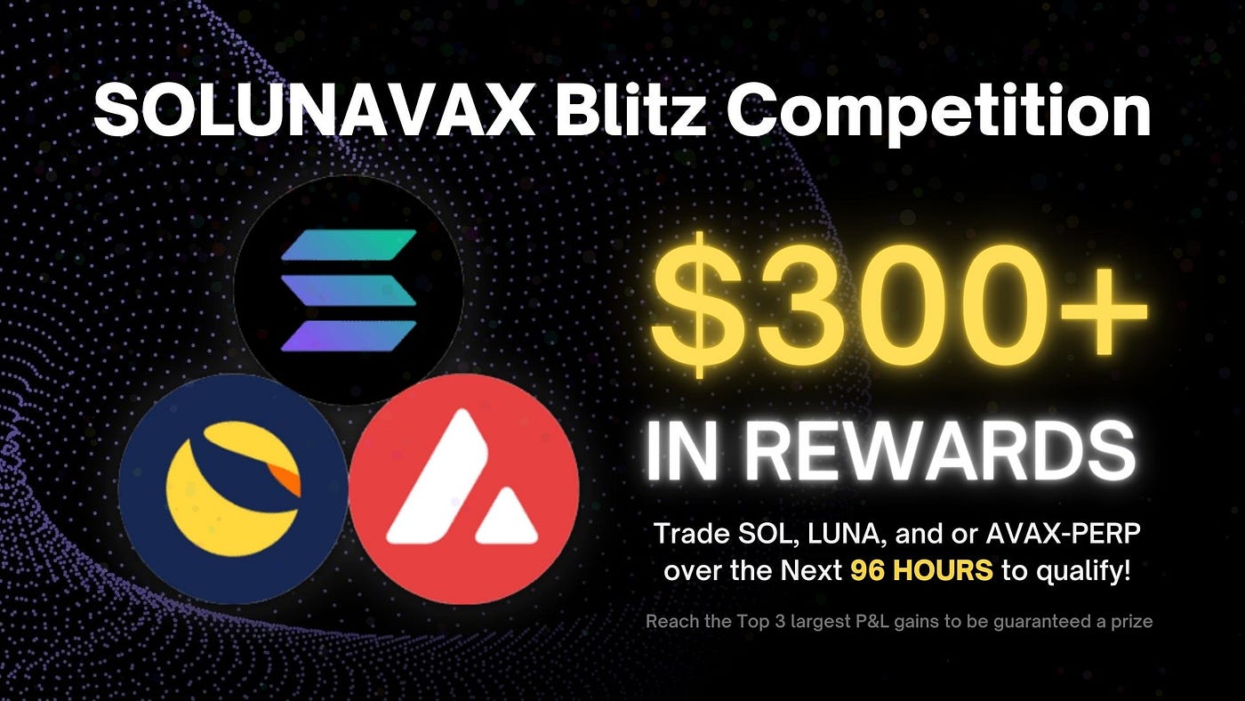 01 Exchange — SOLUNAVAX Blitz Trading Competition (Solana, Luna, Avalanche)  | by 01 Exchange | Medium