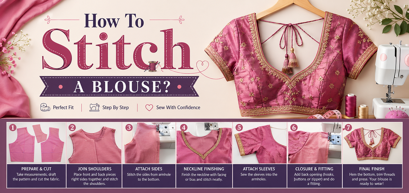 How To Stitch A Blouse? A Complete Step-by-Step Guide