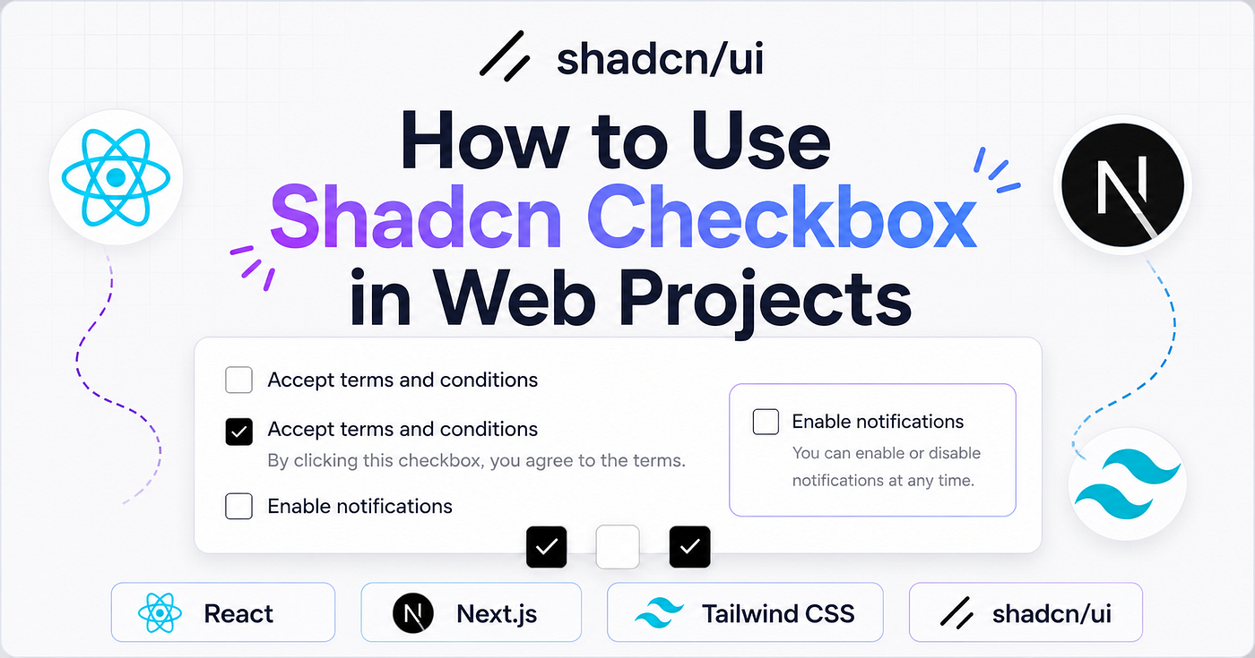 How to Add Shadcn Checkbox to Your React Project with Code Examples