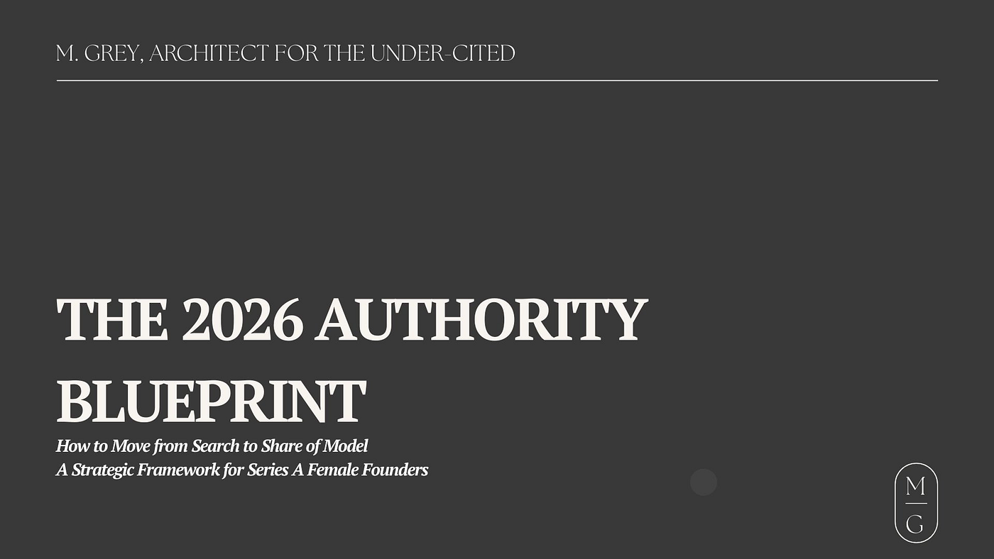 The 2026 Authority Blueprint: From Series A Founder to Cited Category Leader