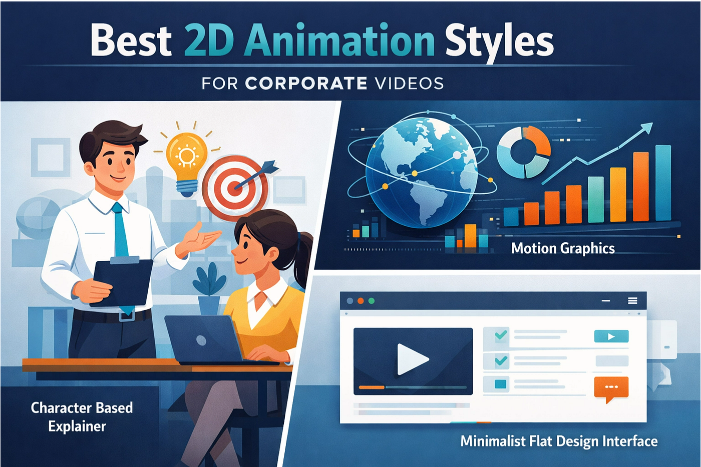 Best 2D Animation Styles for Corporate Videos: A Manager’s Guide