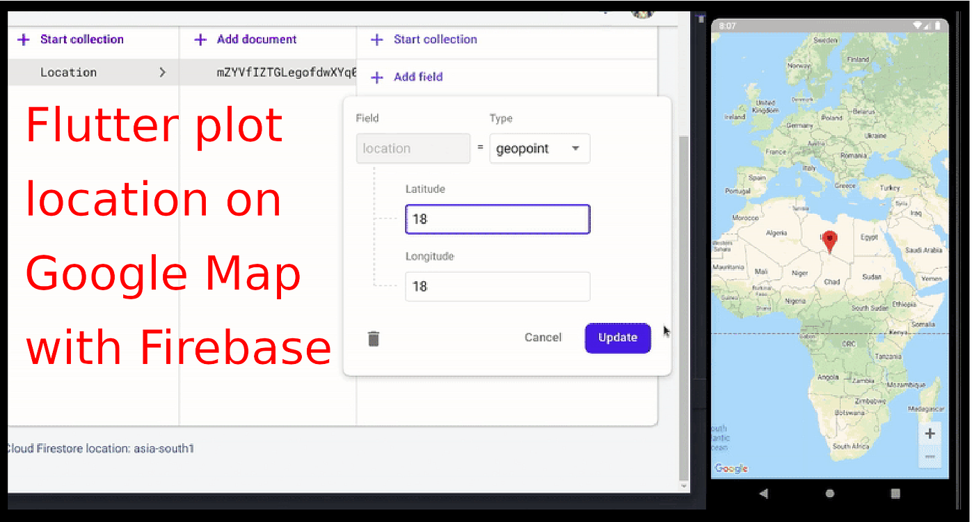 Flutter plot live location on Google Map with Firebase | by Skohan | Medium