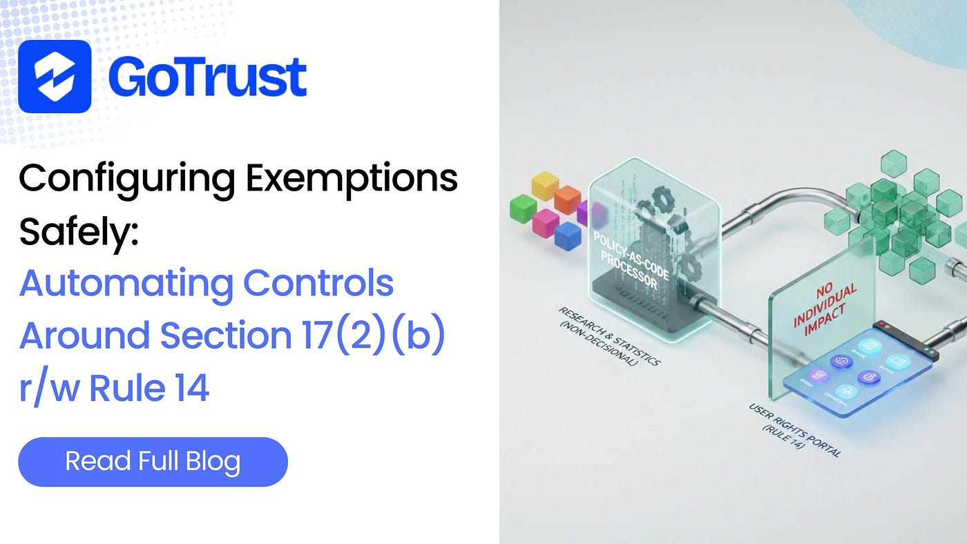 Configuring Exemptions Safely: Automating Controls Around Section 17(2)(b) r/w Rule
