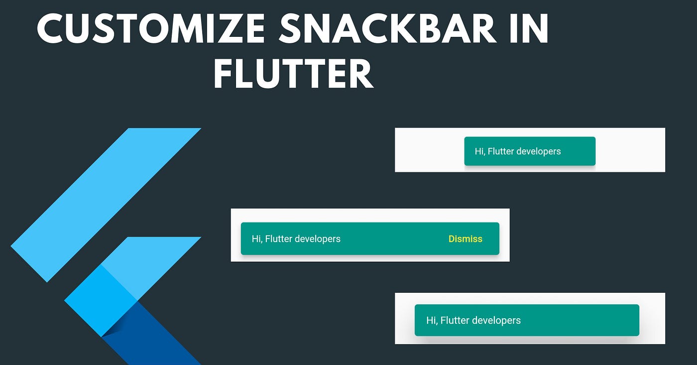 Customize Flutter Snackbar Example