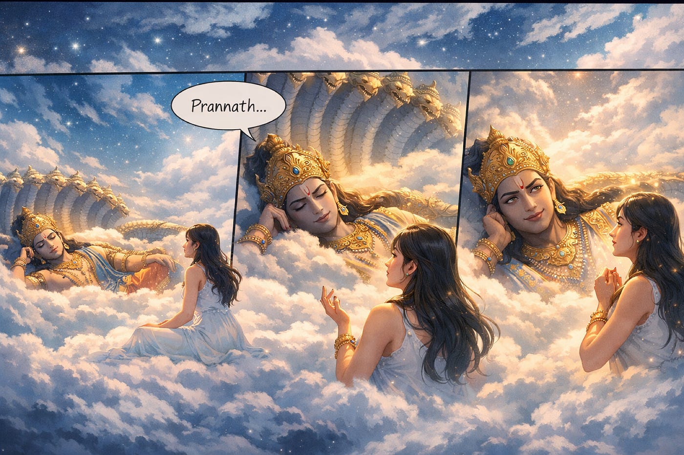 Vishnu Sleeping = Cosmic Pause,Not Inaction