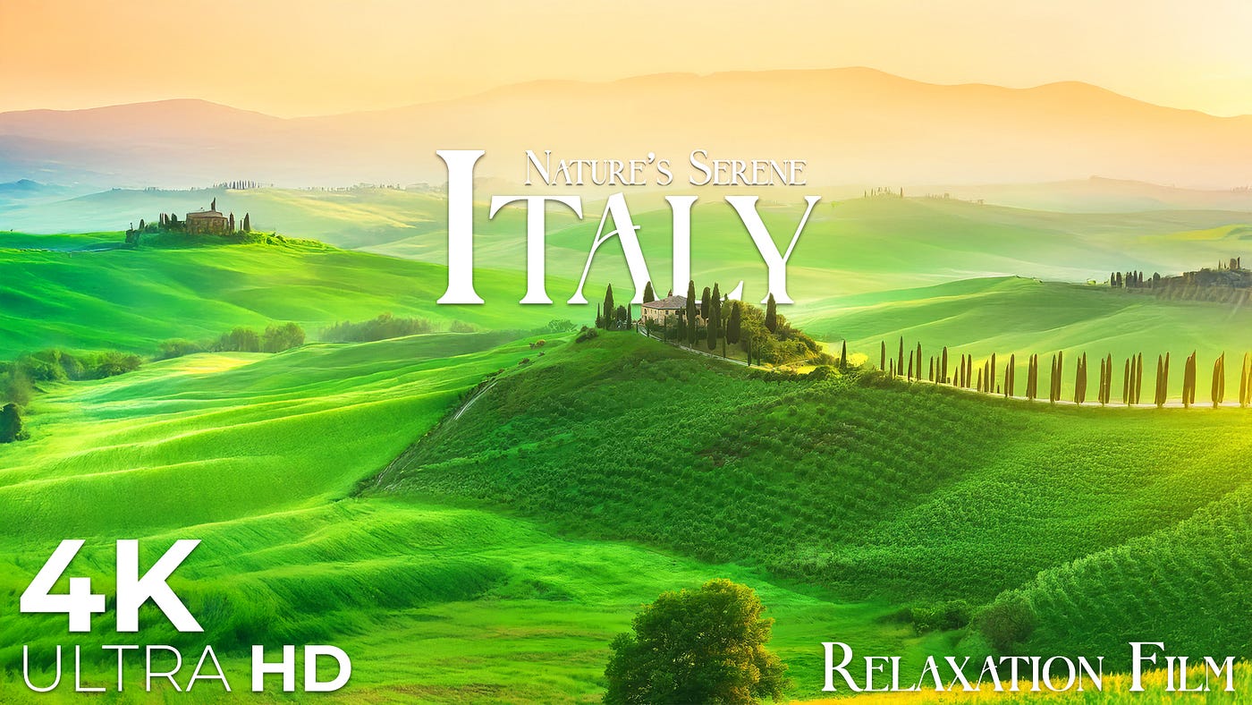 Italy 4K: A Visual Journey into Peaceful Nature and Deep Relaxation
