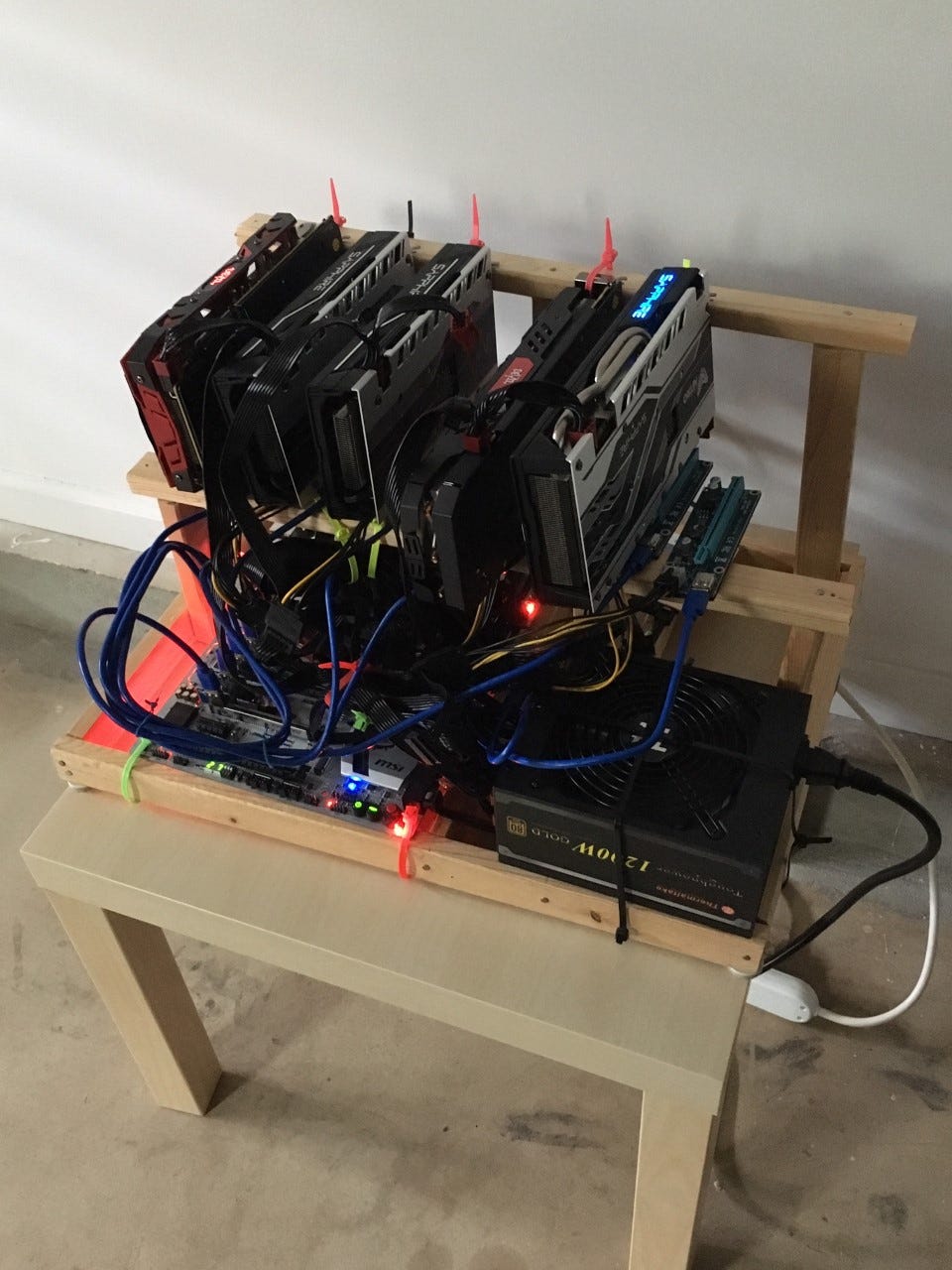 自作 マイニングリグ RADEON RX570 8GB ×4機 激安マイニング用カードでゲーム環境