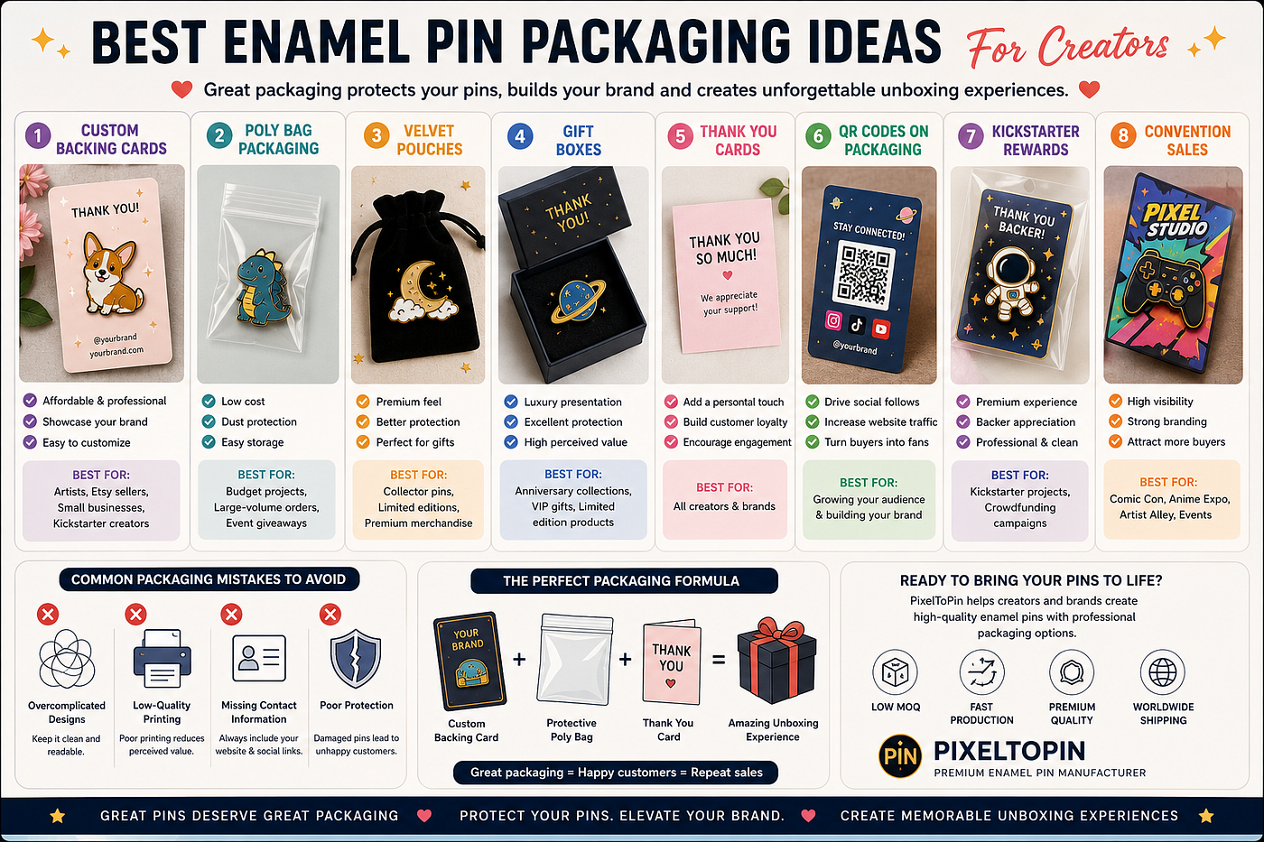Best Enamel Pin Packaging Ideas For Creators