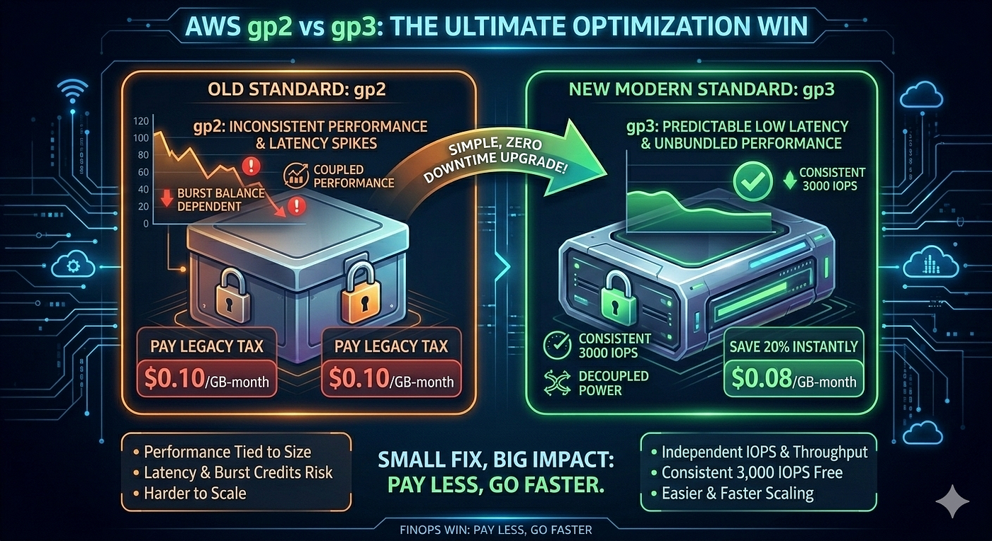 The “No-Brainer” AWS Win: Slashing Costs and Boosting Speed with gp3