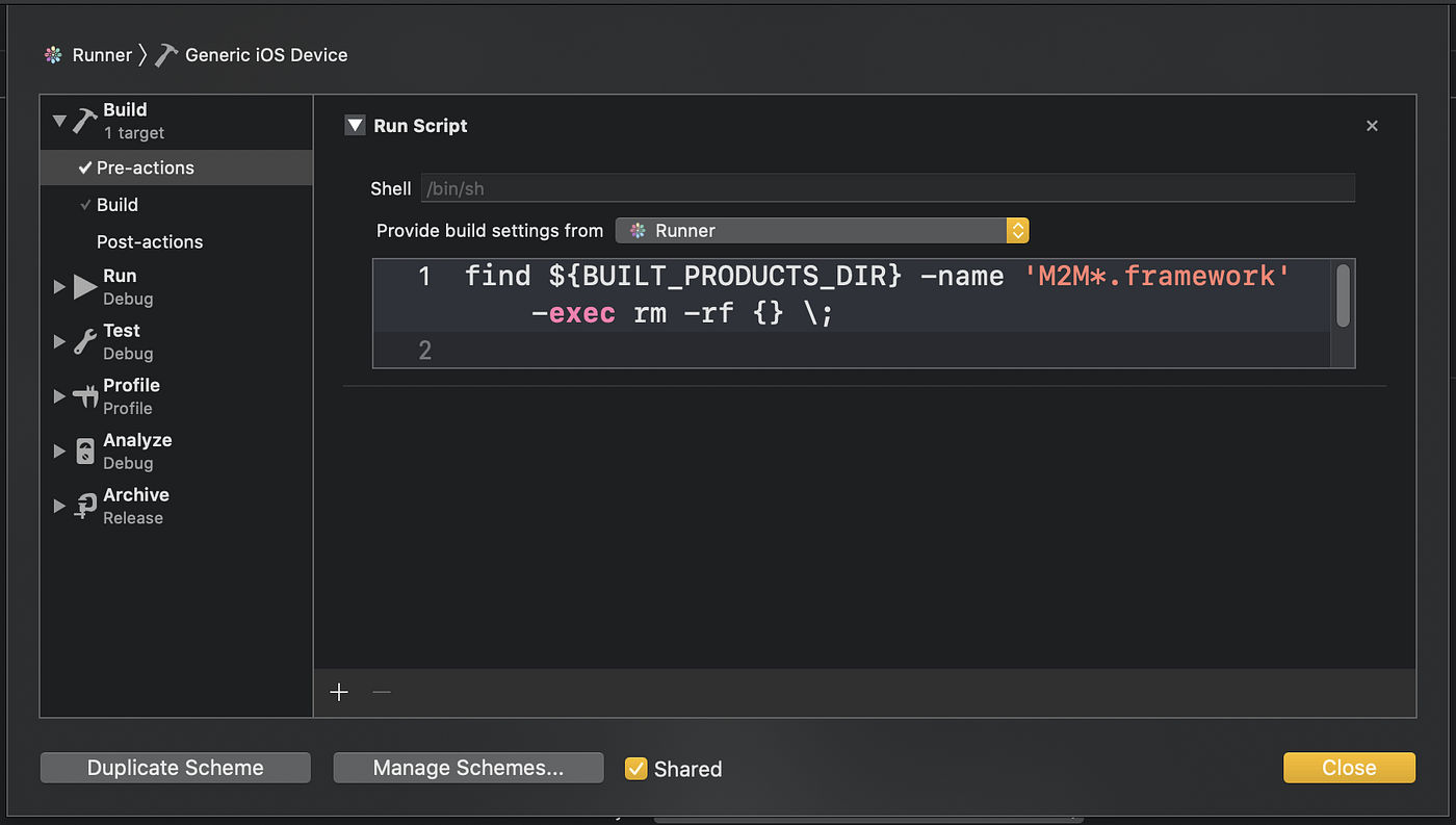 Adding actions before Xcode's build | by Matheus V de Sousa | Medium