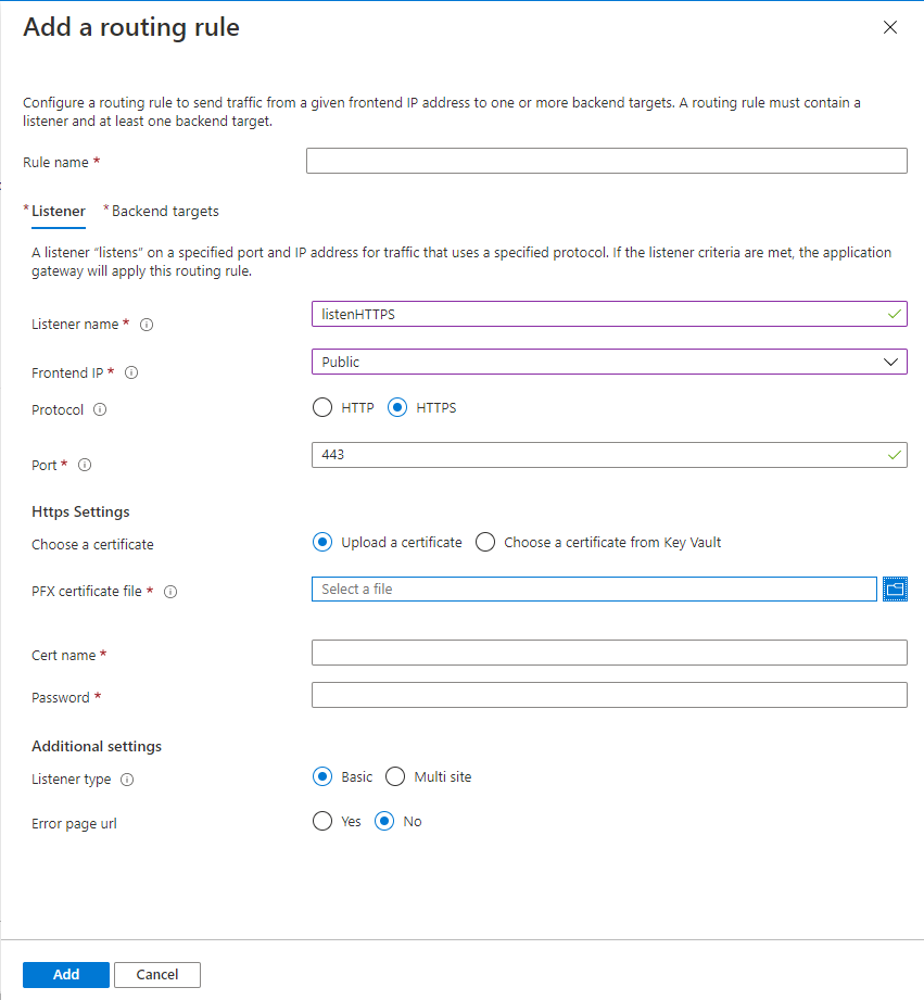 Possible to select gateway based on URL ?