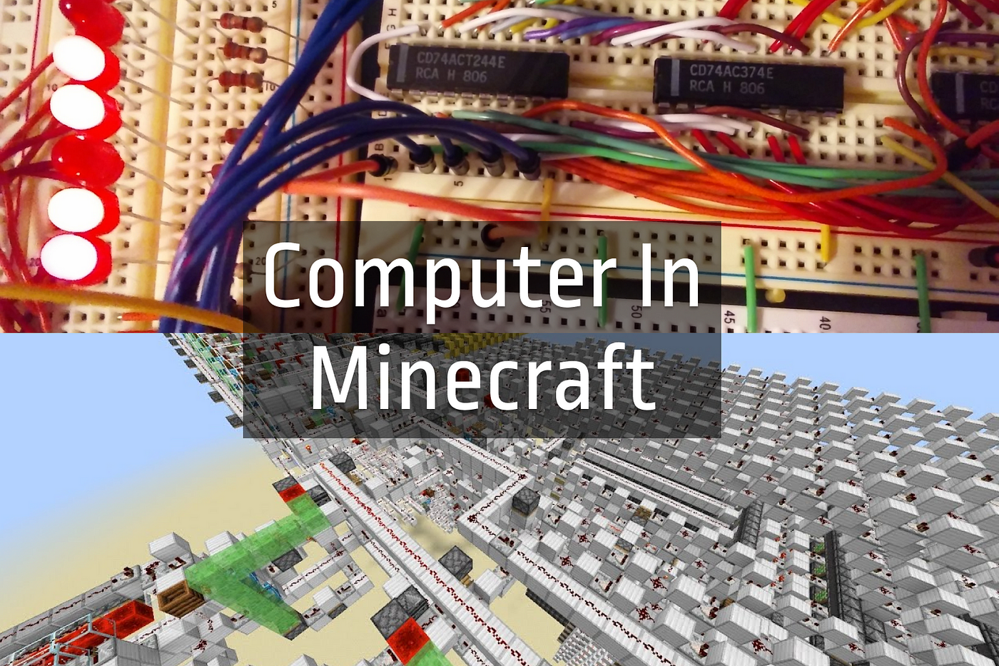 Computer Created of Redstone Minecraft Map