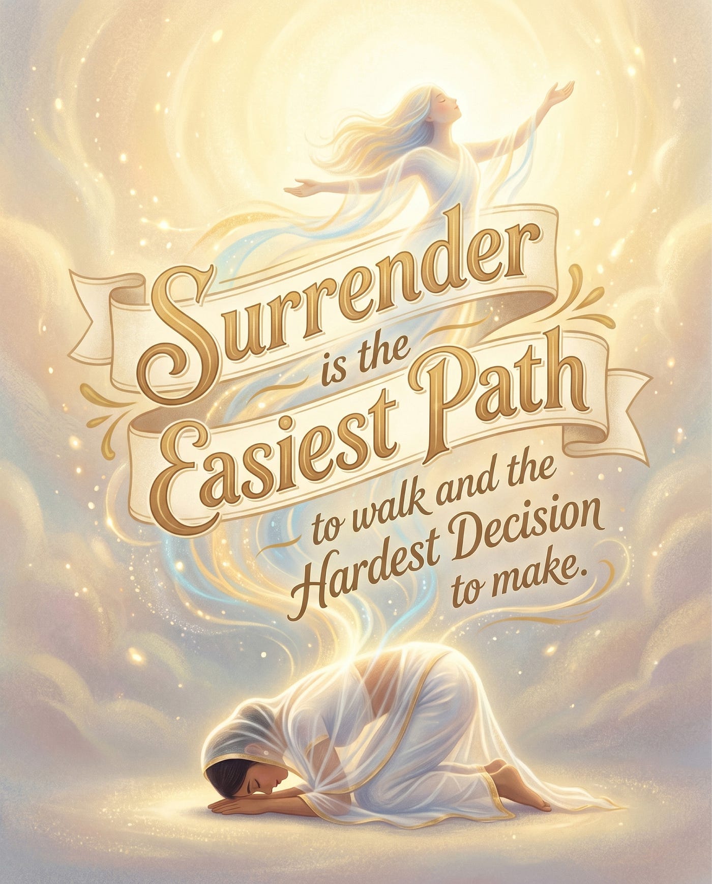Surrender is the Easiest Path to walk and the Hardest Decision to make.