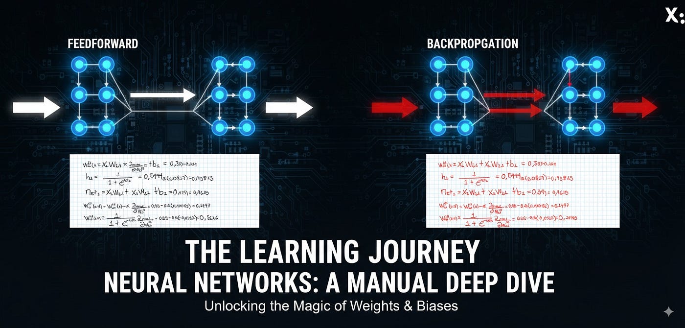 Exploring the Fundamentals of Deep Learning: A Hands-On Feedforward and Backpropagation Exercise