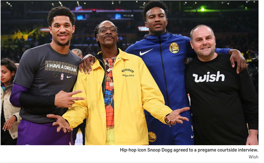 How WISH Brand Is Growing Thanks To Its Partnership With The LA Lakers, by  Kathryn Kuchefski, Instant Sponsor