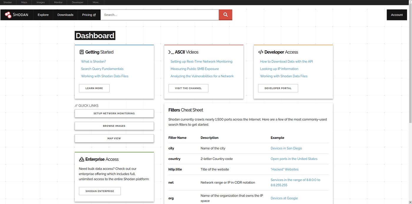 Shodan — Computer Search Engine | OSINT Framework #2 | by Javad Ibrahimli |  Medium